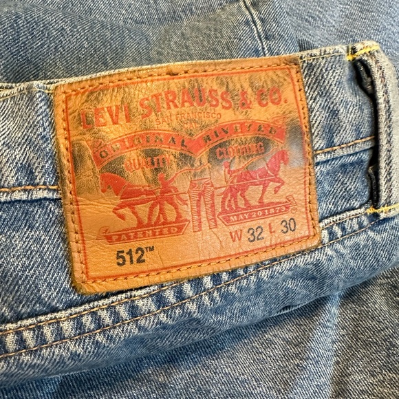LEVIS 512 RED TAB BLUE DENIM JEANS - Picture 11 of 12